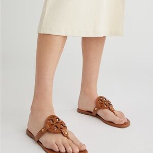 Tory Burch Brown/Tan Miller Sandals - Size 7
